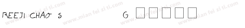 REEJI CHAO-ShiguangG字体转换